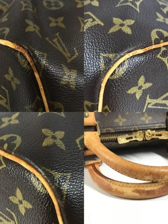 Louis Vuitton Boston Bag Keepall 55 Monogram Canvas Brown - Picture 7 of 9